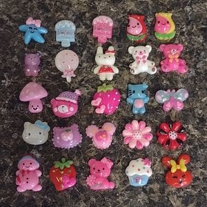 Kawaii style flatback embellishments